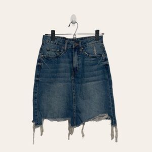 & Denim Mini Skirt
